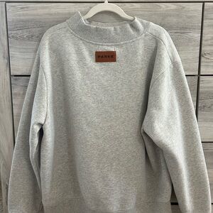 Parke Gray Mockneck Sweatshirt